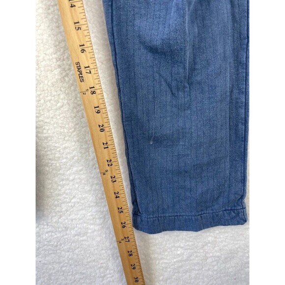 Apiece Apart Wide Leg Jogger Pants Women’s M Blue Cotton Elastic Waist Casual - Picture 3 of 10